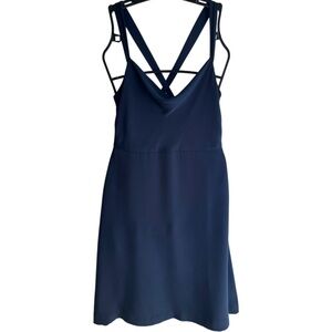 J. Crew Bridesmaid Formal Dress Size 4 Cowl Neck Crossback Knee Length Silk